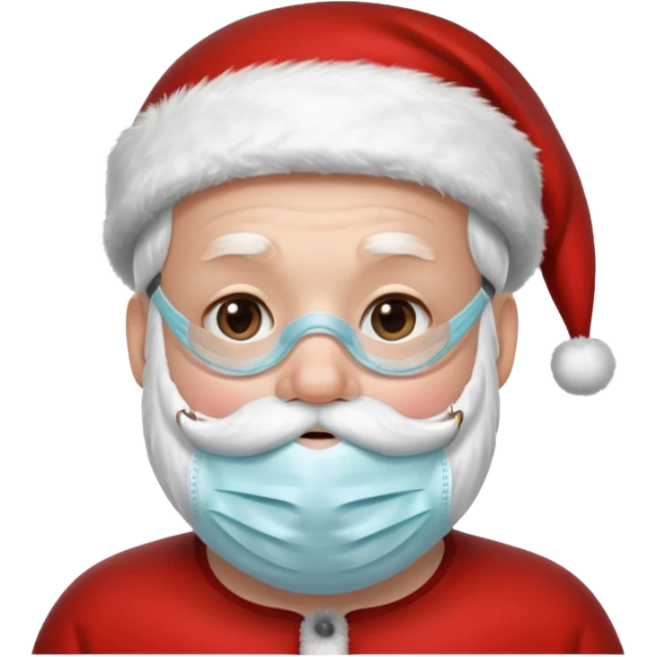 santa with surgical mask 
   emoji