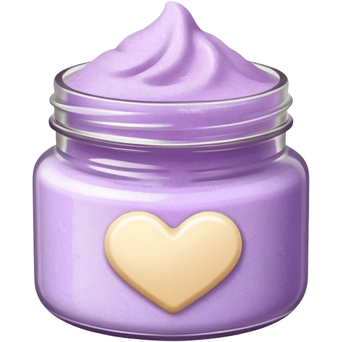 Pale purple body scrub emoji