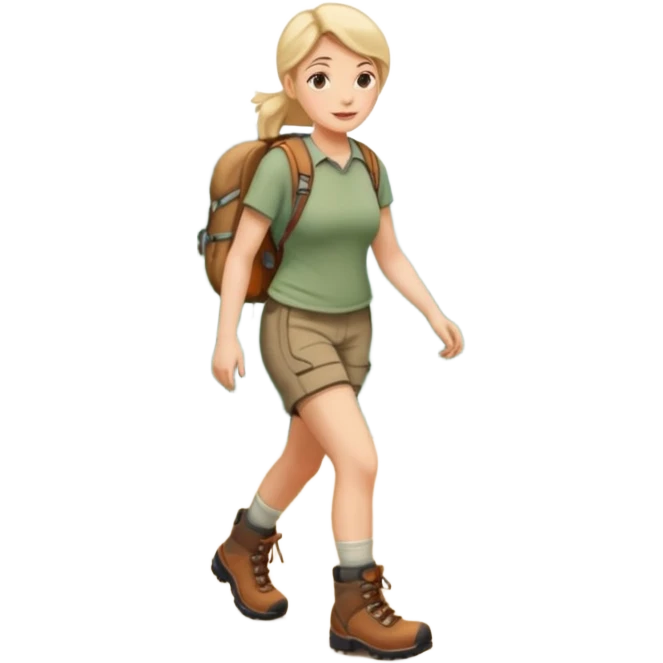Forest Path Walker woman emoji