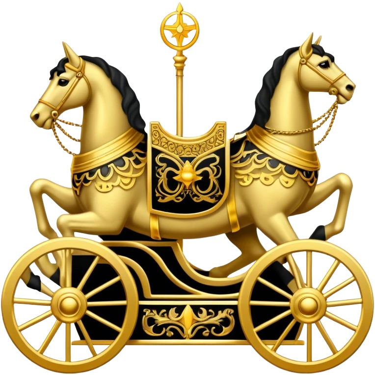 Tarot Card with the chariot on it  emoji