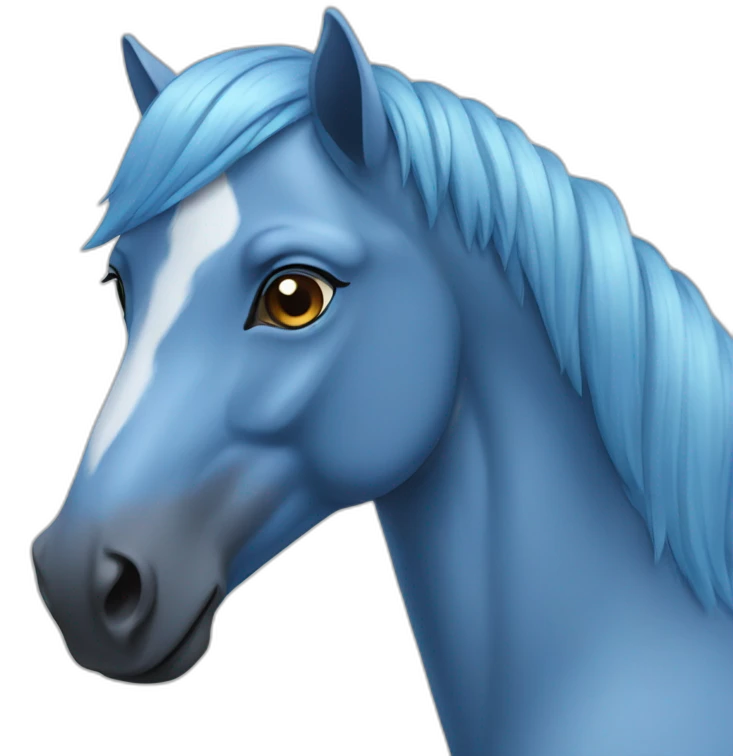 blue horse emoji