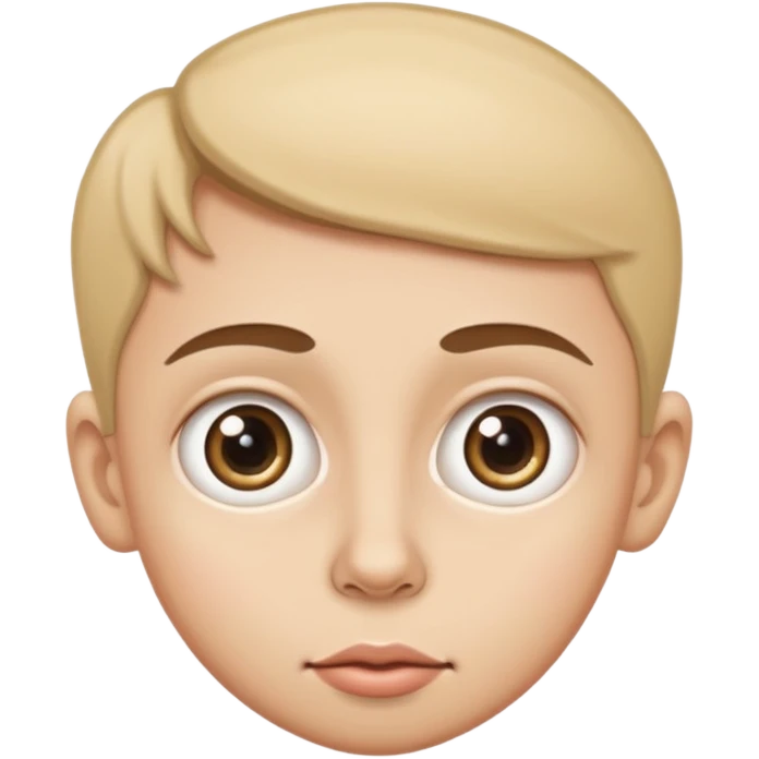 caricature style cartoon, big eyes,  emoji