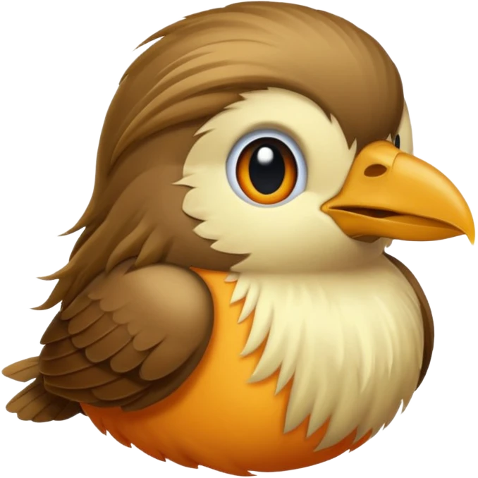  long haired bird emoji