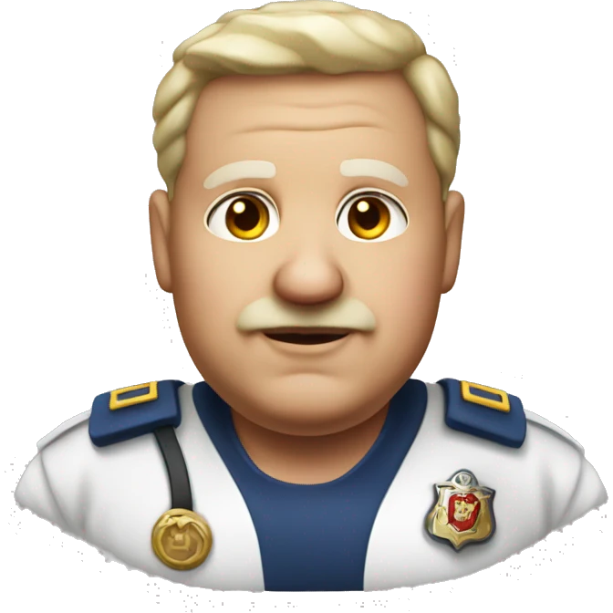 Old fat short white Roman  EMT  emoji
