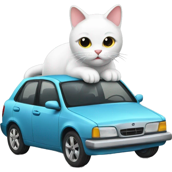 cat with car emoji