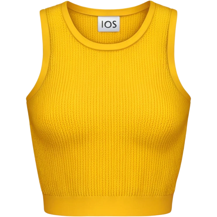 golden yellow crop top. emoji