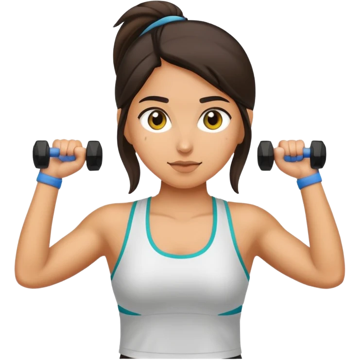 Girl working out emoji
