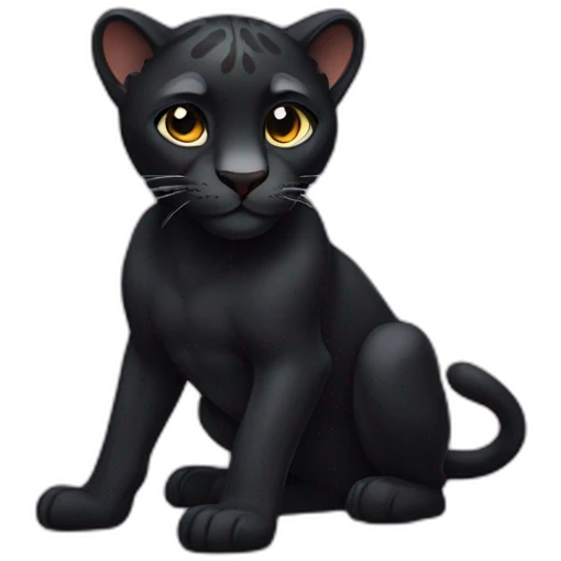 Black panthère emoji