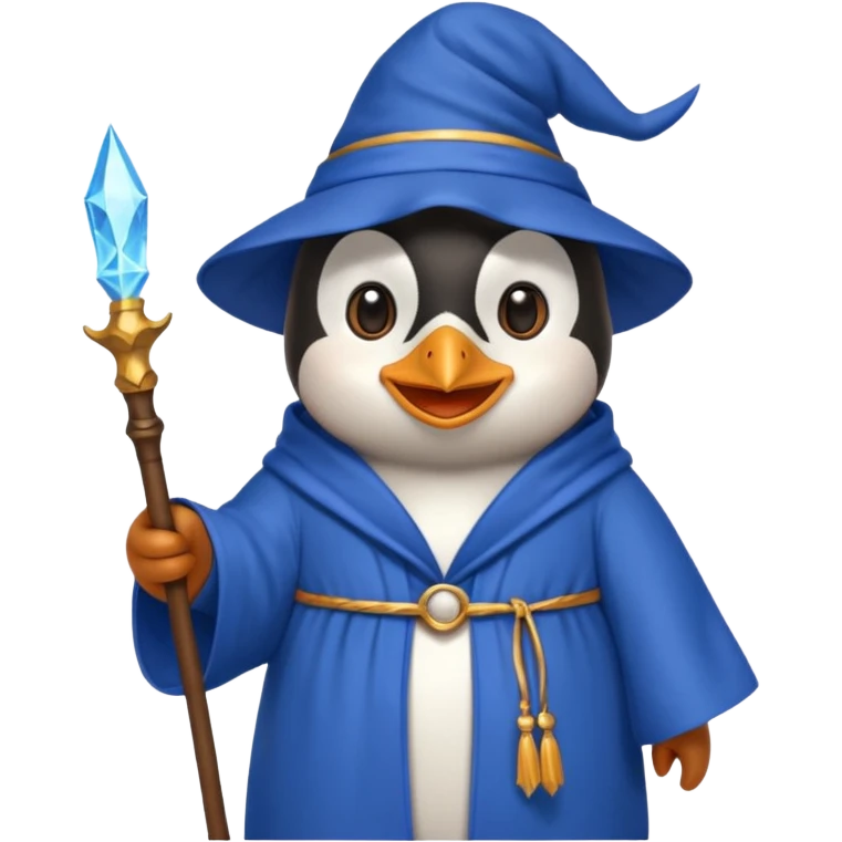 Penguin Wizard emoji