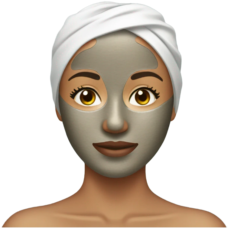 Skincare face mask emoji