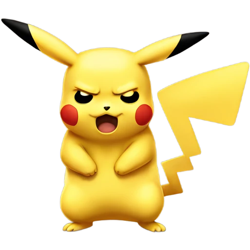 Pikachu stressed out emoji