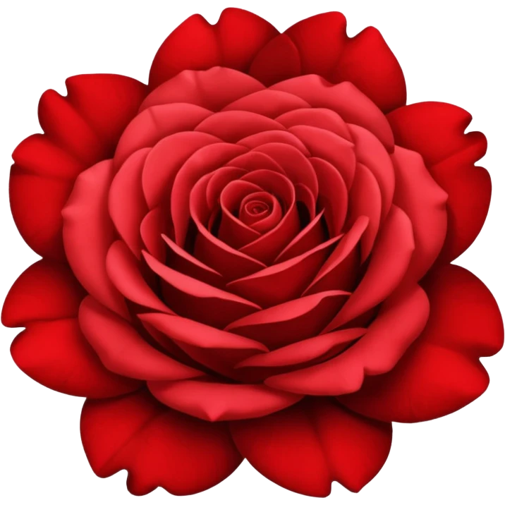 red and black  mix rose emoji
