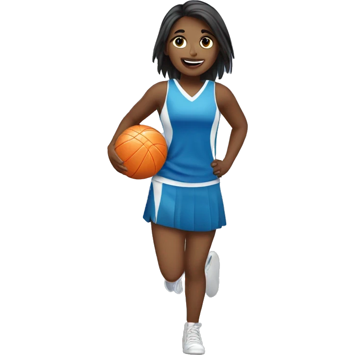 Girl playing netball emoji
