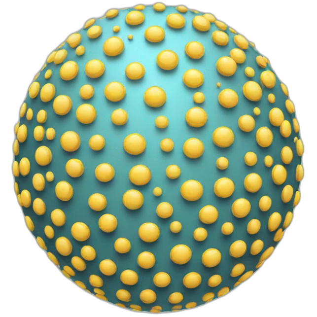 a sphere made of dots emoji