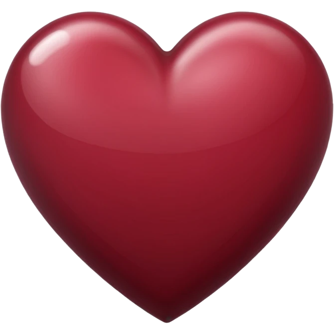 Maroon heart emoji