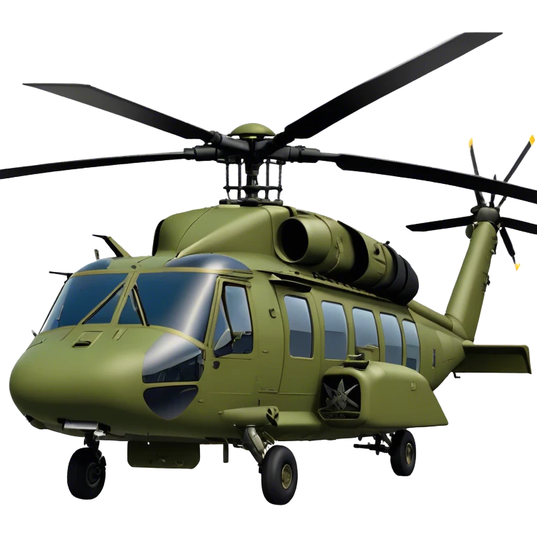 Sikorsky UH-60 Black Hawk - Sikorsky (Model Year: 2022) (Iconic colour: Olive green) emoji