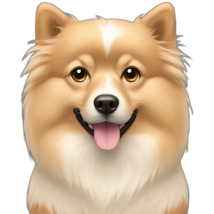 spitz with x-alopecia full-height emoji