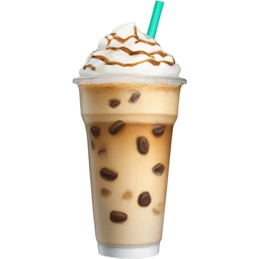 Iced latte emoji