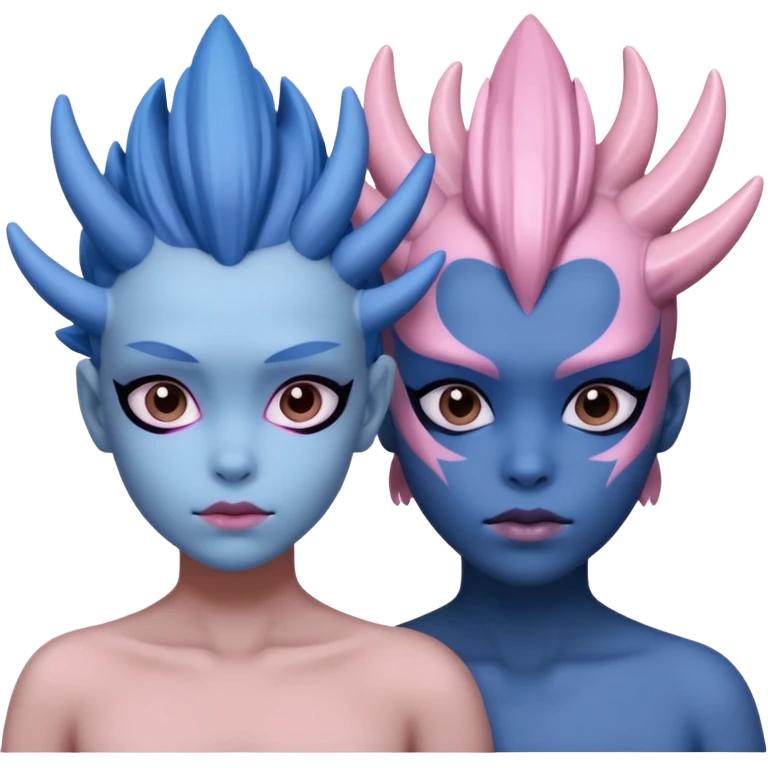 Pokemon legendary azul and pink palkia emoji