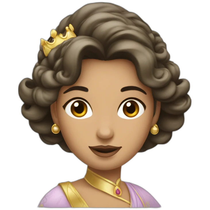 Princesse dans un carosse emoji