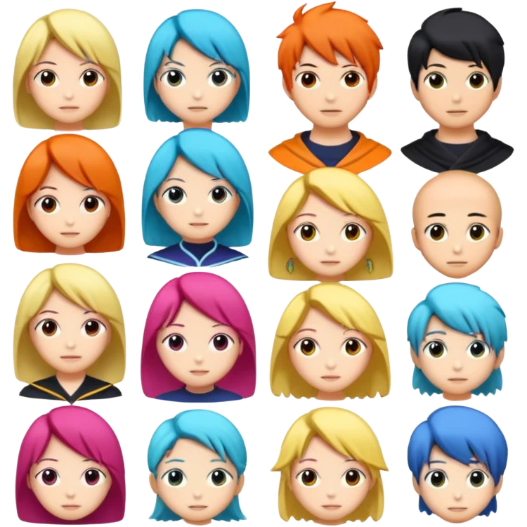 Anime characters  emoji