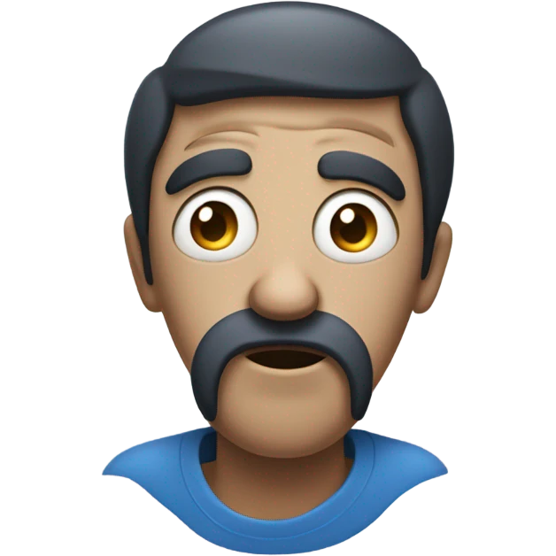 blue sleepy face emoji emoji