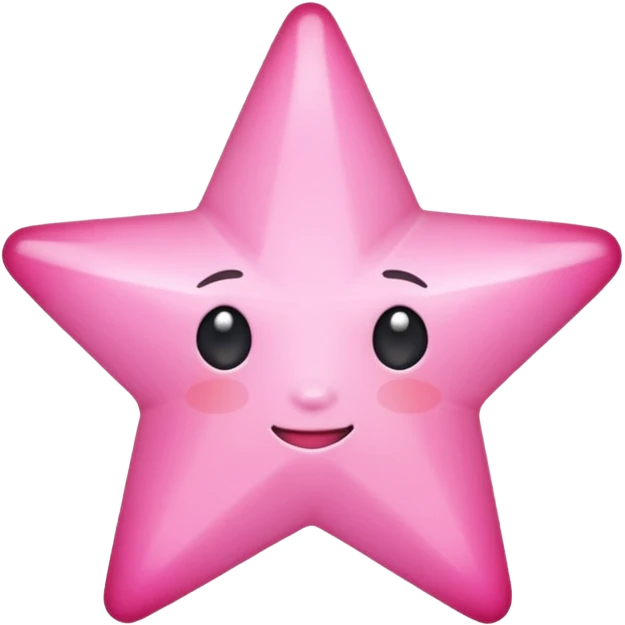 Pink star emoji