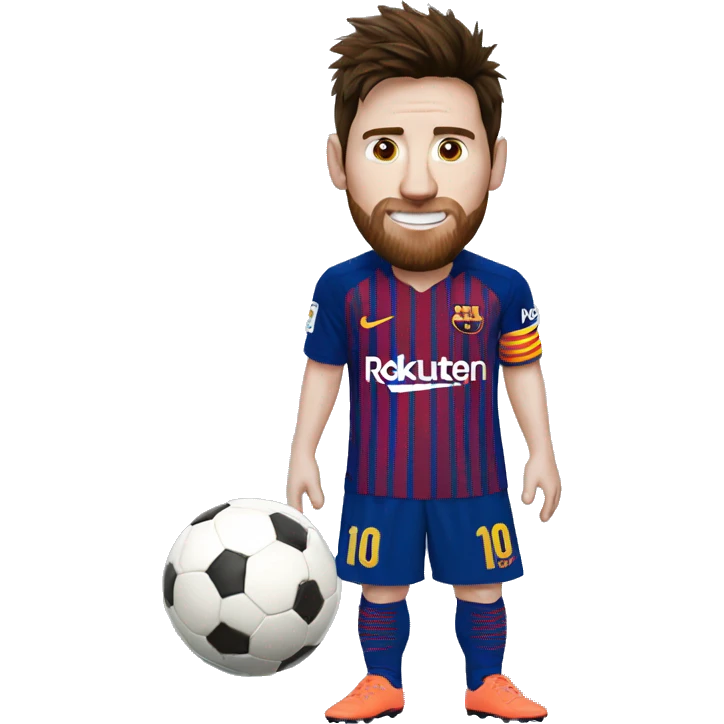 Messi qui boit du lait emoji