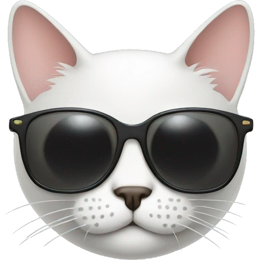 Cat with sunglasses emoji