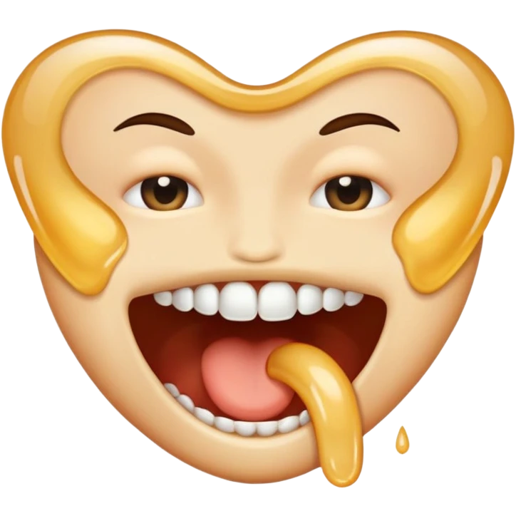 Spit coming out mouth emoji