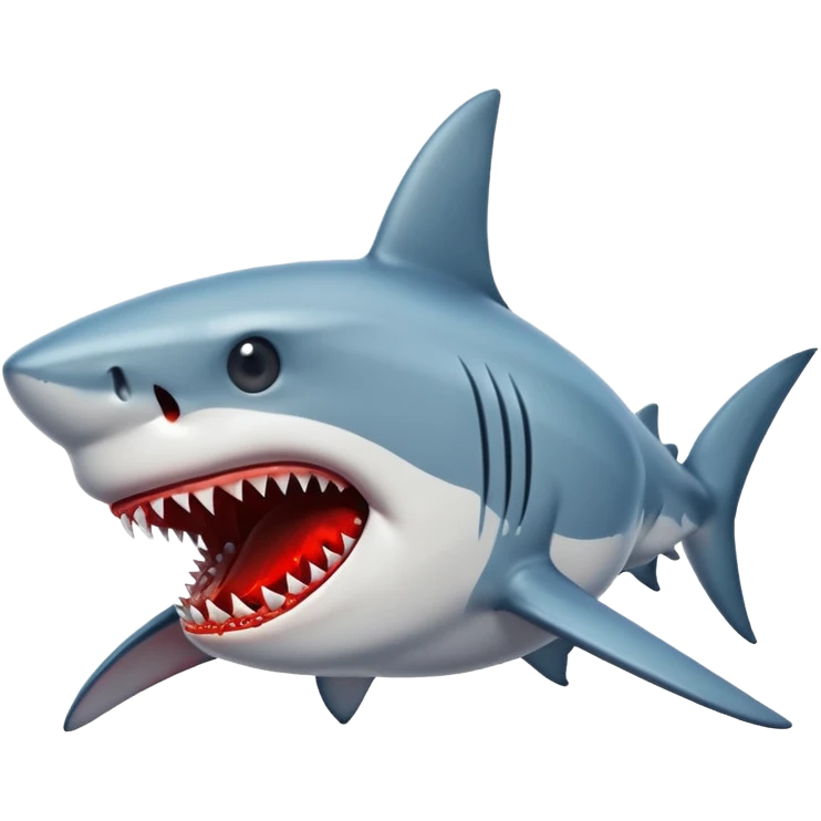 Brutal shark attack emoji