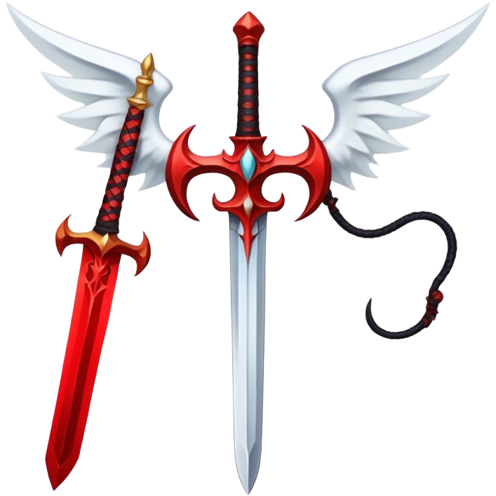Sword angel x devil emoji
