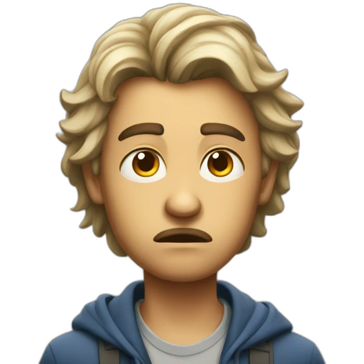 faintly displeased emoji