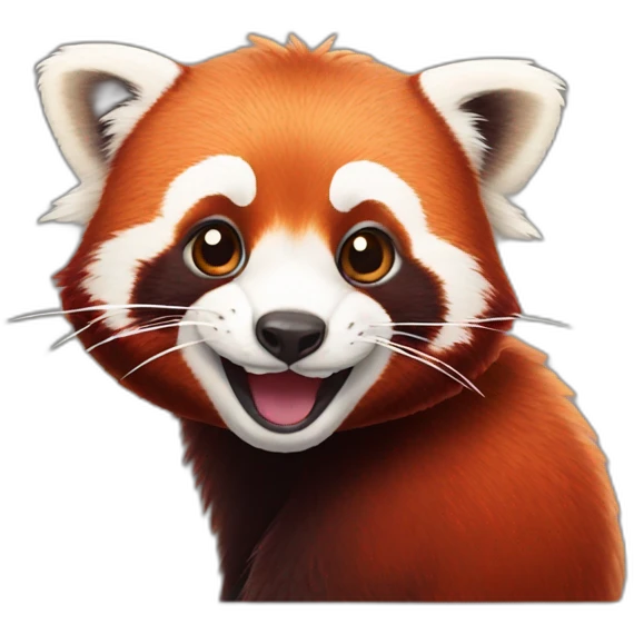 Red Panda happy emoji