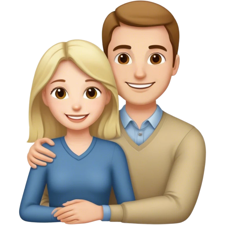 Women sitting on man’s lap emoji