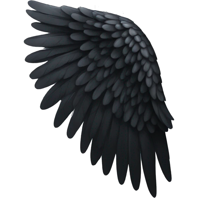 black angel wing emoji