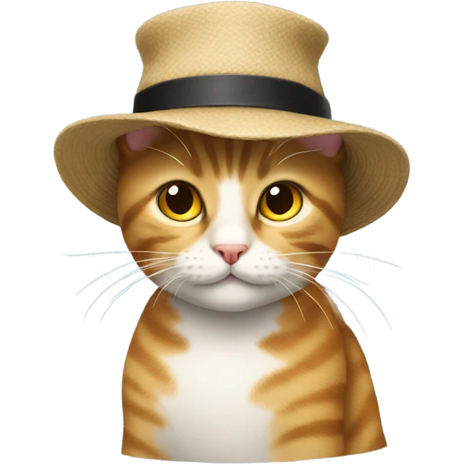 Cat with hat emoji