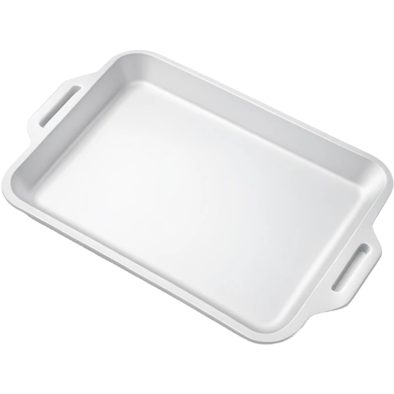 A white styrofoam tray (bandeja de isopor) emoji