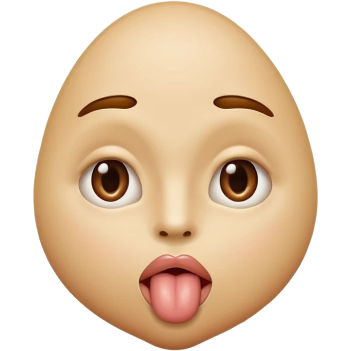 tête qui tire la langue sur le côté avec la bouche de côté et faisant des amandes avec ses yeux emoji