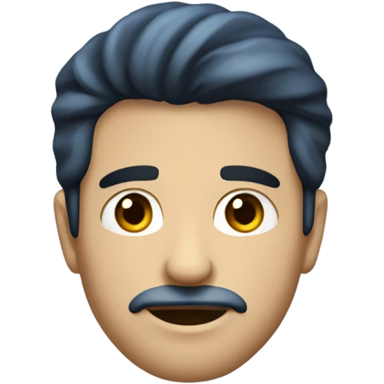 Hombre rubio de ojos azules con músculos alto y atractivo  emoji
