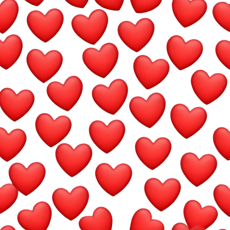 Heart print emoji