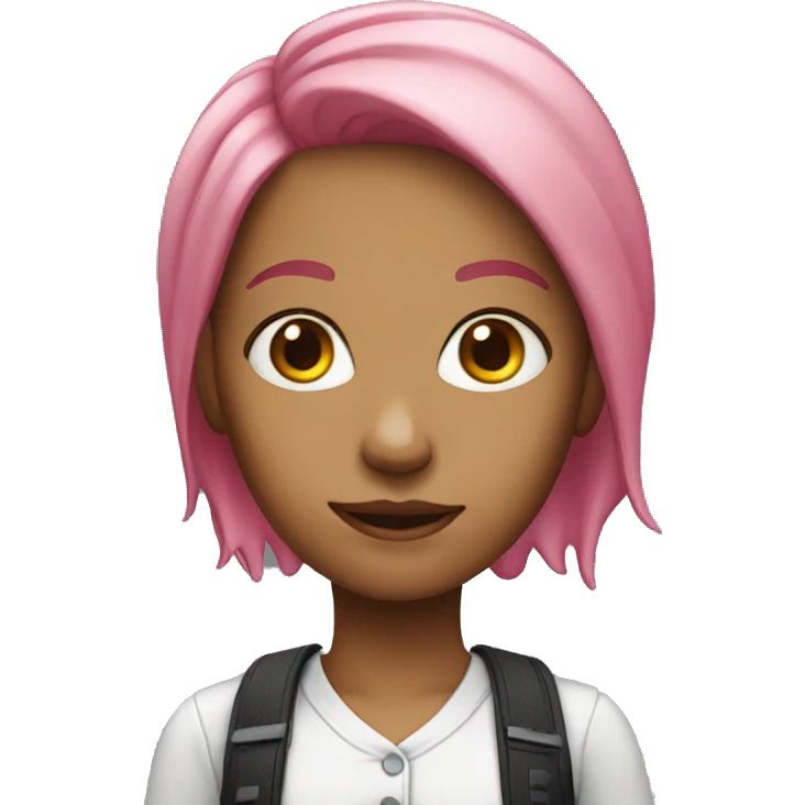 girl speaker pink hair emoji