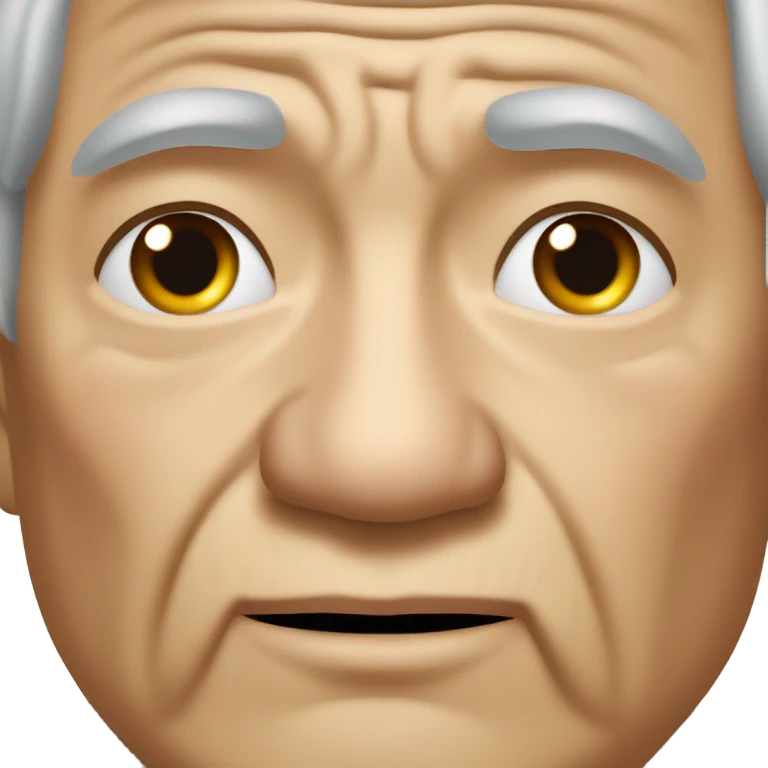 Old man snorting sugar  emoji