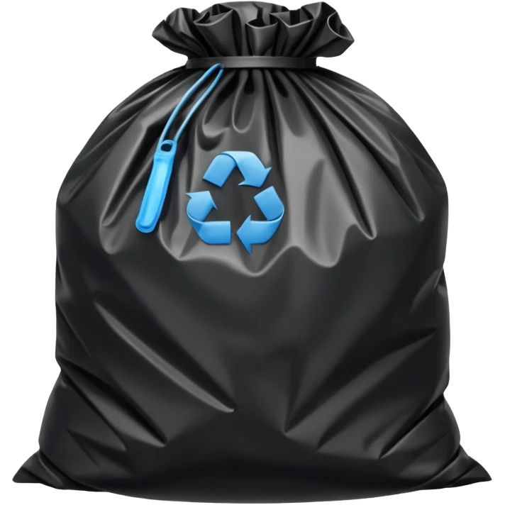 Trash bag emoji