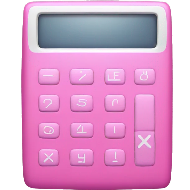 Pink calculator emoji