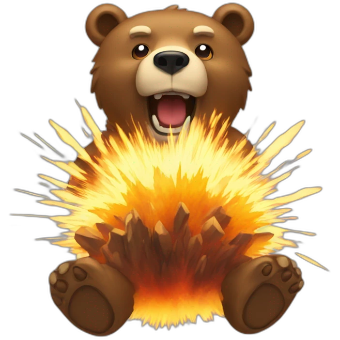 explosion-bear emoji