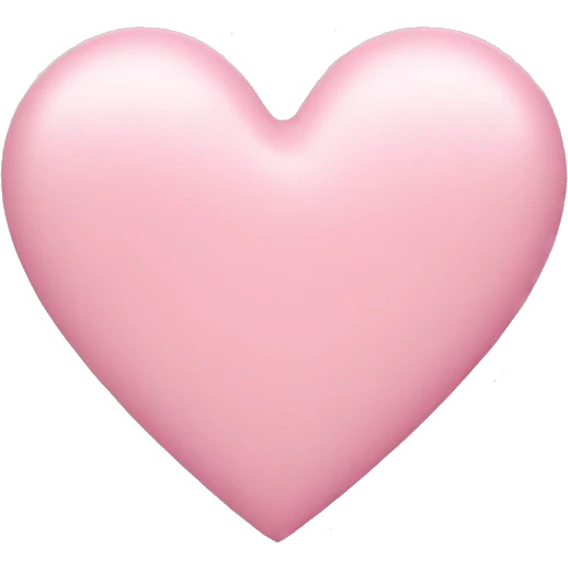 pastel pink heart emoji