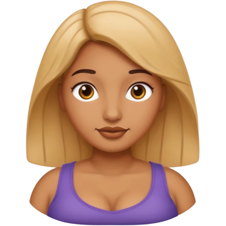 an emoji only including body shape (silhouette), without head ,only the bosom and tummy part emoji