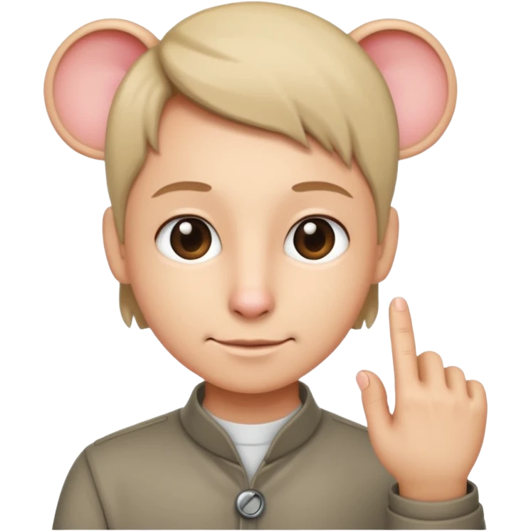 Person doing click it emoji