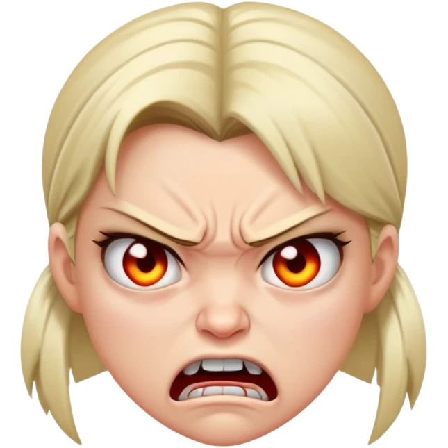 very mad girl emoji